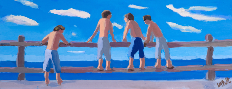 Morning plans (2) (oil on canvas)