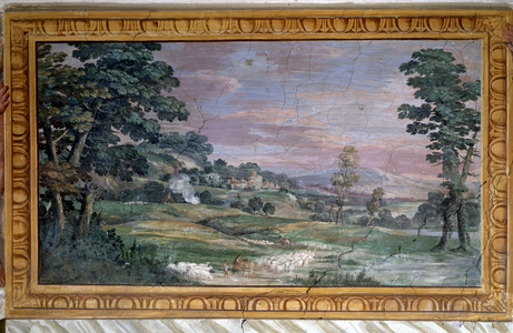 Landscape - oil on canvas, 17th century