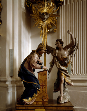 the Annunciation, 1763-1764 ( Wood Sculpture)