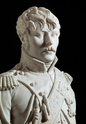 Eugene Rose de Beauharnais called Prince Eugene vice king of Italy then Duke of Leuchtenberg (1781-1824), adoptive son of Napoleon I Marble Sculpture by Joseph Chinard (1756-1813) 1806 Versailles, castle museum