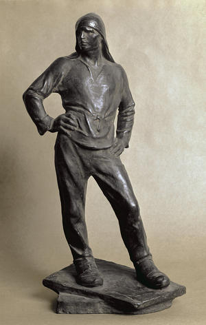 The Longshoreman of the Harbor of Antwerp ( bronze sculpture, 1890)