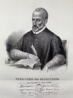 Portrait of Giovanni Pierluigi da Palestrina (engraving)
