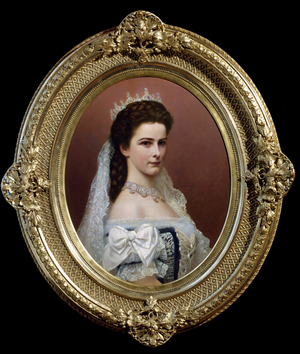 Bust of  Elisabeth of Austria (nicknamed Sisi) , 19th century (painting)
