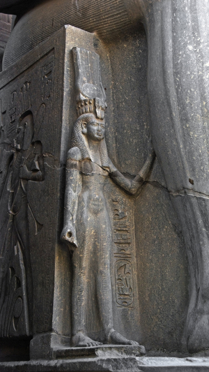 Detail of the representation of Queen Nefertari, wife of Pharaoh Ramses II (relief)