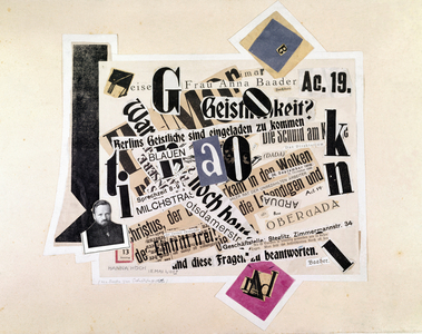 Collage dada by Johannes Baader (1875-1955) 1919-1920 Dim 15,7x11,5 cm Kunsthaus Zurich, Grafische Sammlung