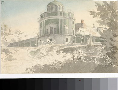 View of the Pavilion Kaffeehause in the gardens of Boboli (Watercolour, circa 1825)