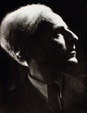 Portrait of Gino Marinuzzi, 20th century (b/w photo)