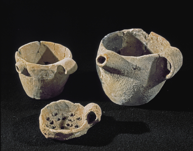 Prehistory: various tableware accessories. Iron Age. From Umbria. Perugia, Museo Archeologico Nazionale dell'Umbria