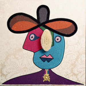 Catherine de Vivonne Mixed media and collage, 1972