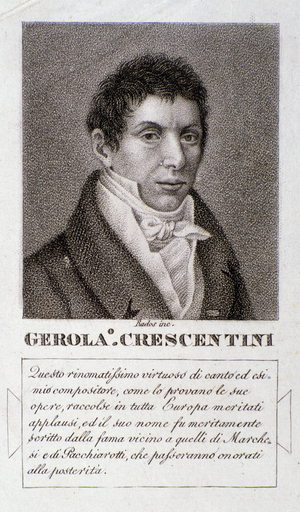 Portrait of Girolamo Crescentini (engraving)