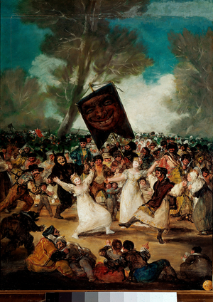 The Burial of the Sardine, 1812-1814 (oil on wood)