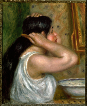 The toilet: woman painting herself (oil on canvas, 1910)