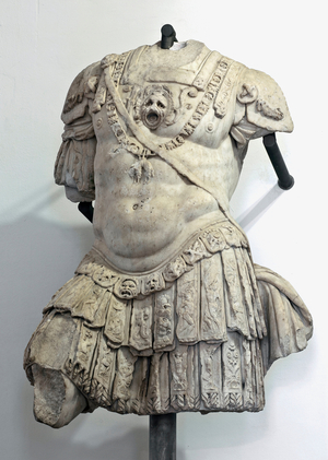 Bust of Andrea Doria, condottiere and admiral of Genoa. 16th century (marble sculpture)