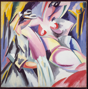 Lyric explosion n 2 (oil on canvas, 1918)