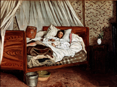 The improvised ambulance (Claude Monet wounds), 1865. (oil on canvas)