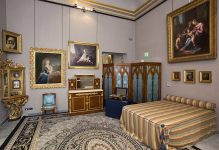 View of the living room in the apartments of Maria Brignole Sale De Ferrari, Duchess de Galliera (photography)