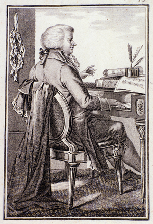 Portrait of Johann Leopold Mozart (engraving)