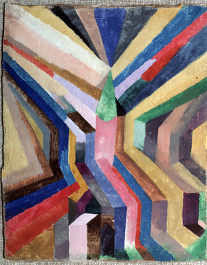 Green bell as center - Painting, 1917
