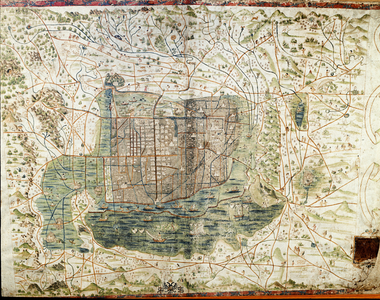Map of Mexico (manuscrit, 1555)