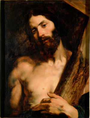 Christ bearing the Cross Painting by Antony Van Dyck (1599-1641) 1619 approx. Sun. 65x50 cm Genes, Galleria di Palazzo Rosso