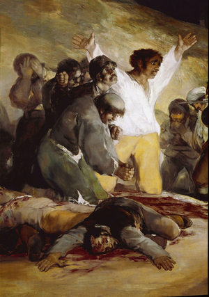 The execution of May 3, 1808 ou el tres de mayo. Detail (oil on canvas, 1814)