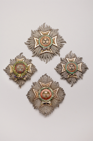 Order of the Bath: Four plates of knight of grand cross (19th century)