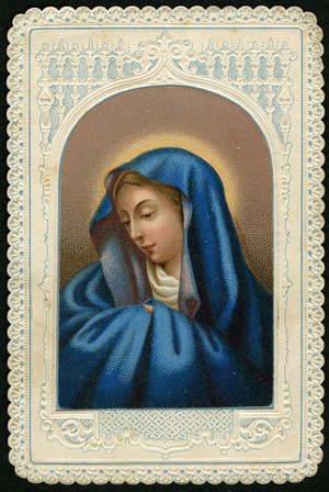 Pious image: Virgin Mary (engraving)