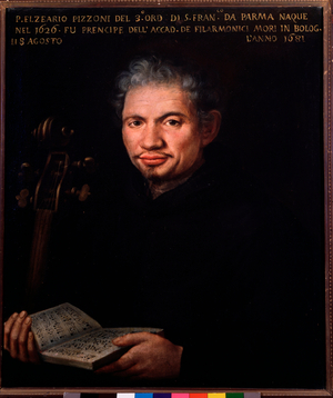 Portrait of Elzeario Pizzoni, Italian composer. 18th century (painting)