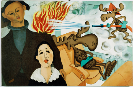 In the train, 1964 (painting)
