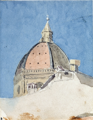 Cupola of the Church Santa Maria del Fiore, Florence (Watercolour, 1825)