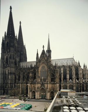 View of Cologne Cathedral built between 1248 and 1560 (photography)