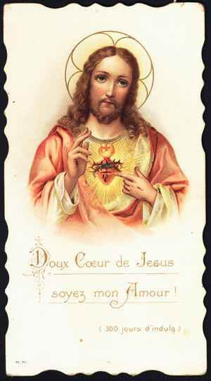 Sweet heart of Jesus be my love. Early 20th century (Chromolithography)
