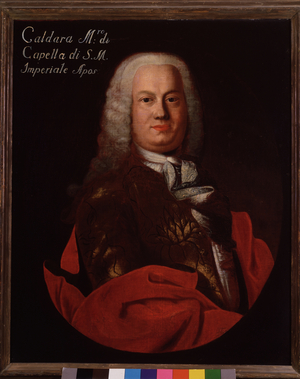 Portrait of Antonio Caldara (1670-1736) italian baroque composer