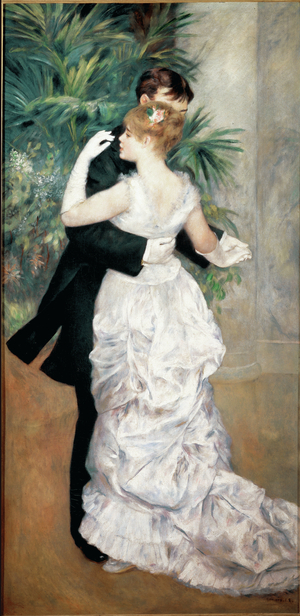 Dancing in Town, 1883 (oil on canvas)