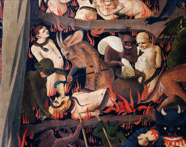 The Last Judgment: Hell (tempera on wood, 1432-1435)