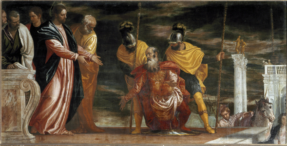 Jesus and the Centurion of Capharnaum (Painting, c.1580)