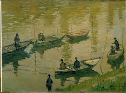 Group of fishermen on the Seine near Poissy, 1882