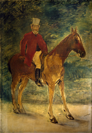 Monsieur Arnaud a Horseback Painting by Edouard Manet (1832-1883) 1875 Dim. 154x225 cm Milan, Galleria d'Arte Moderna