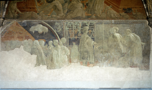 Story of Noah, the drunkness - Fresco, 1446-1448