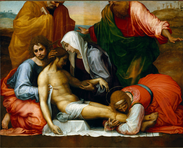 Lamentation on the dead Christ. 1511-1512 (painting)
