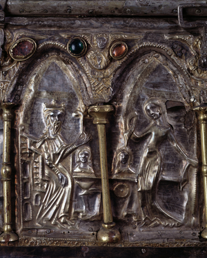 Ark of Barbarossa, with scenes of the life of St John the Baptist (wood, silver leaf and stones, 12th century)