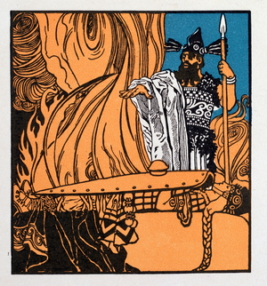 Illustration for the opera The Ring of the Nibelungen by Richard Wagner (Drawing, c.1925)