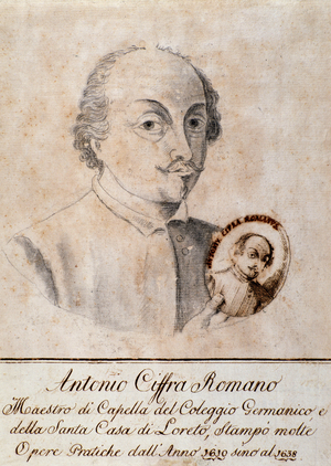 Portrait of Antonio Cifra (drawing)
