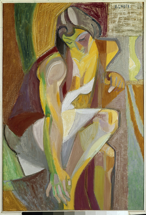 Woman a Her Toilet (oil on canvas, 1923)