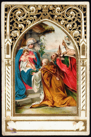 Adoration of the Magi. early 20th century (Chromolithography)