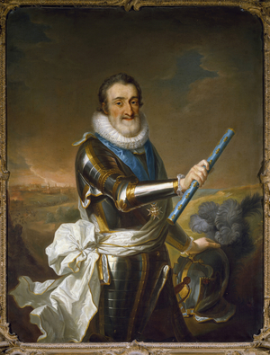 Portrait of Henry IV of France,  in armor, 17th century (painting)