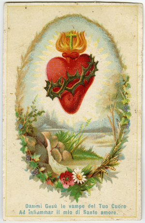 Pious image: Sacred Heart (chromolithography)