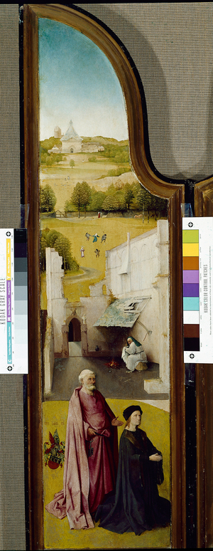 Triptych of Epiphany with St. Peter and donor (oil on panel, 1510)