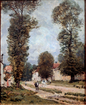 Road to Versailles, 1875 (Oil on canvas)