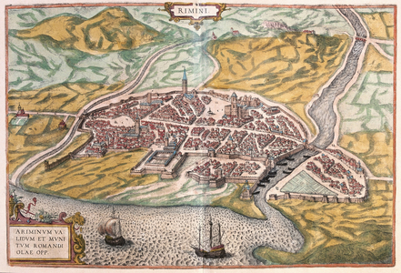 Rimini, Italy (engraving, 1572-1617)